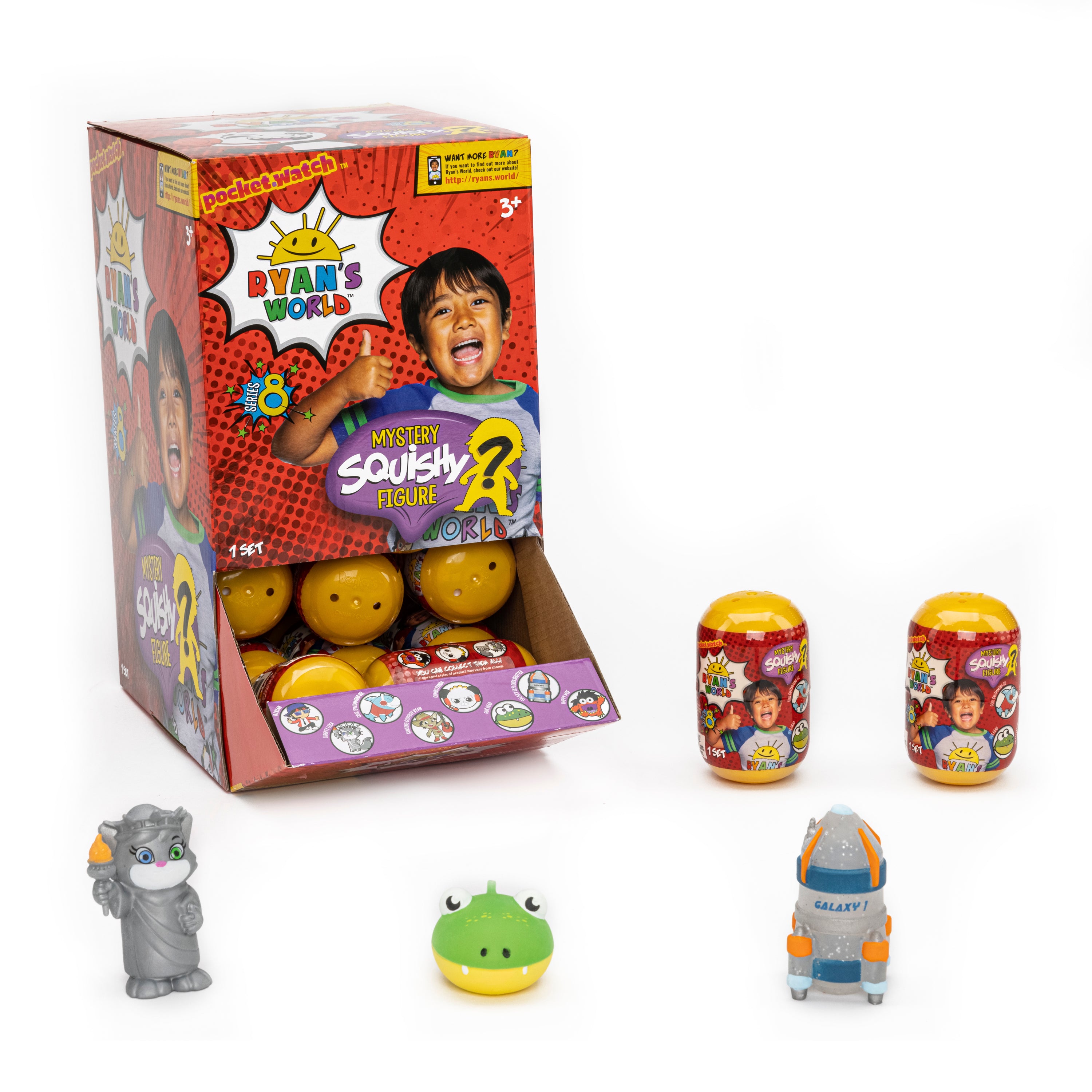 The World Toys Ryan's World Mystery Squishy Surprise Figure Pack