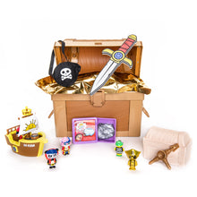 Load image into Gallery viewer, Ryan’s World Cap’n Ryan’s Micro Mystery Treasure Chest Opened Image with Contents Exposed
