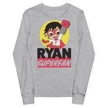 Load image into Gallery viewer, Ryan Super Fan Youth Long Sleeve Tee
