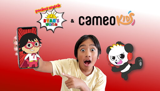 RYAN'S WORLD LAUNCHES ANIMATED CHARACTERS RED TITAN AND COMBO PANDA ON CAMEO KIDS THROUGH POCKET.WATCH AND CAMEO PARTNERSHIP