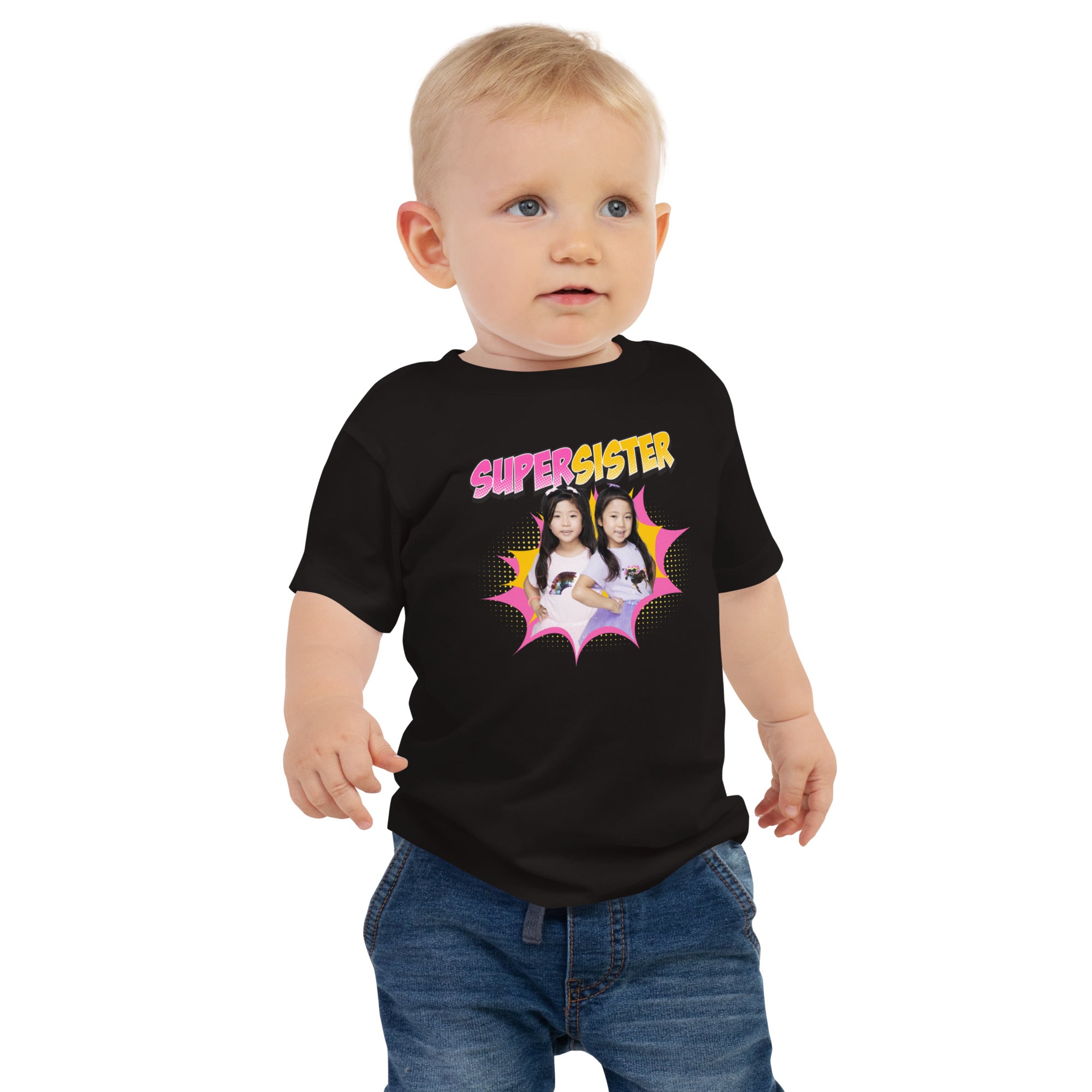 Ryan's World the Movie Super Sister Baby Jersey Short Sleeve Tee