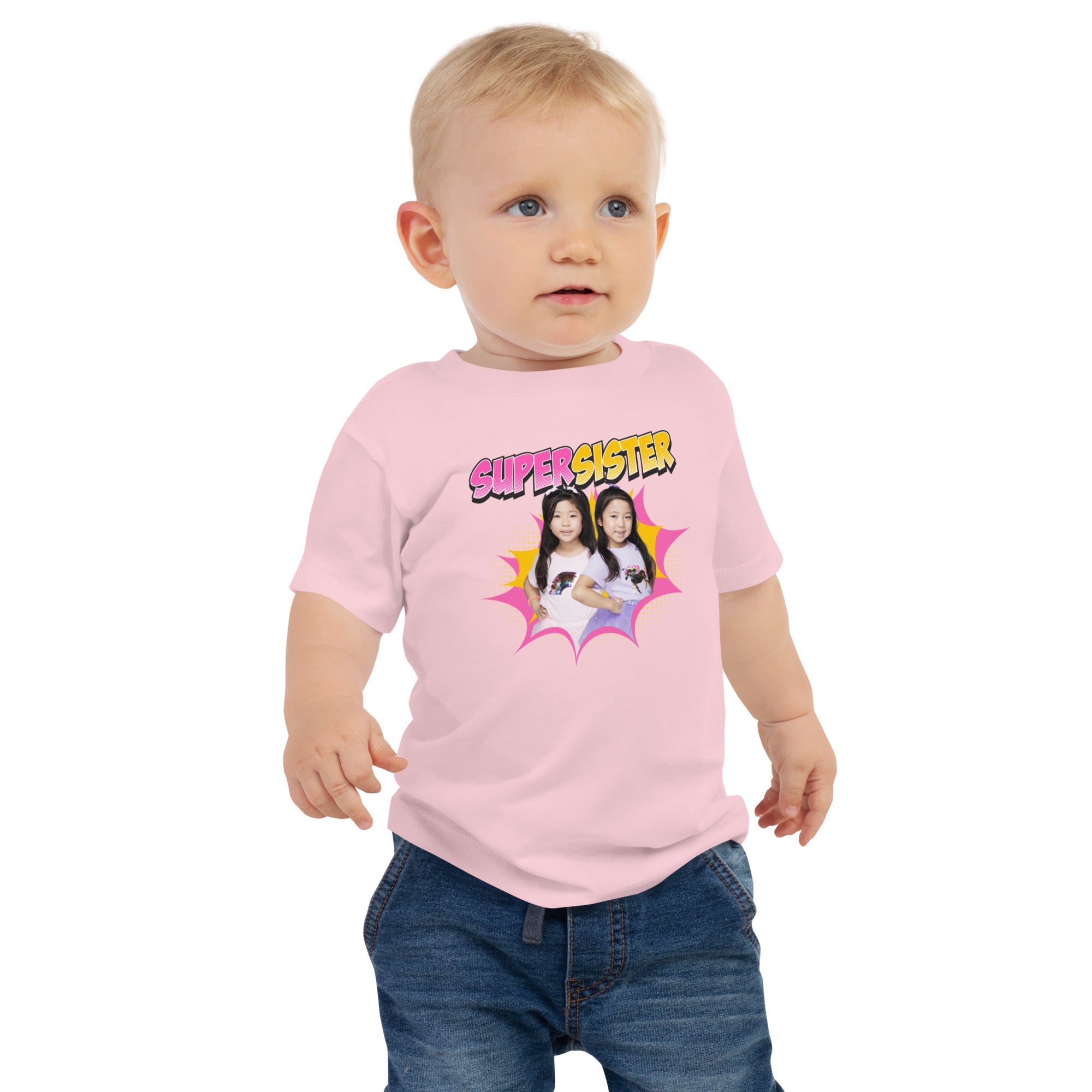 Ryan's World the Movie Super Sister Baby Jersey Short Sleeve Tee