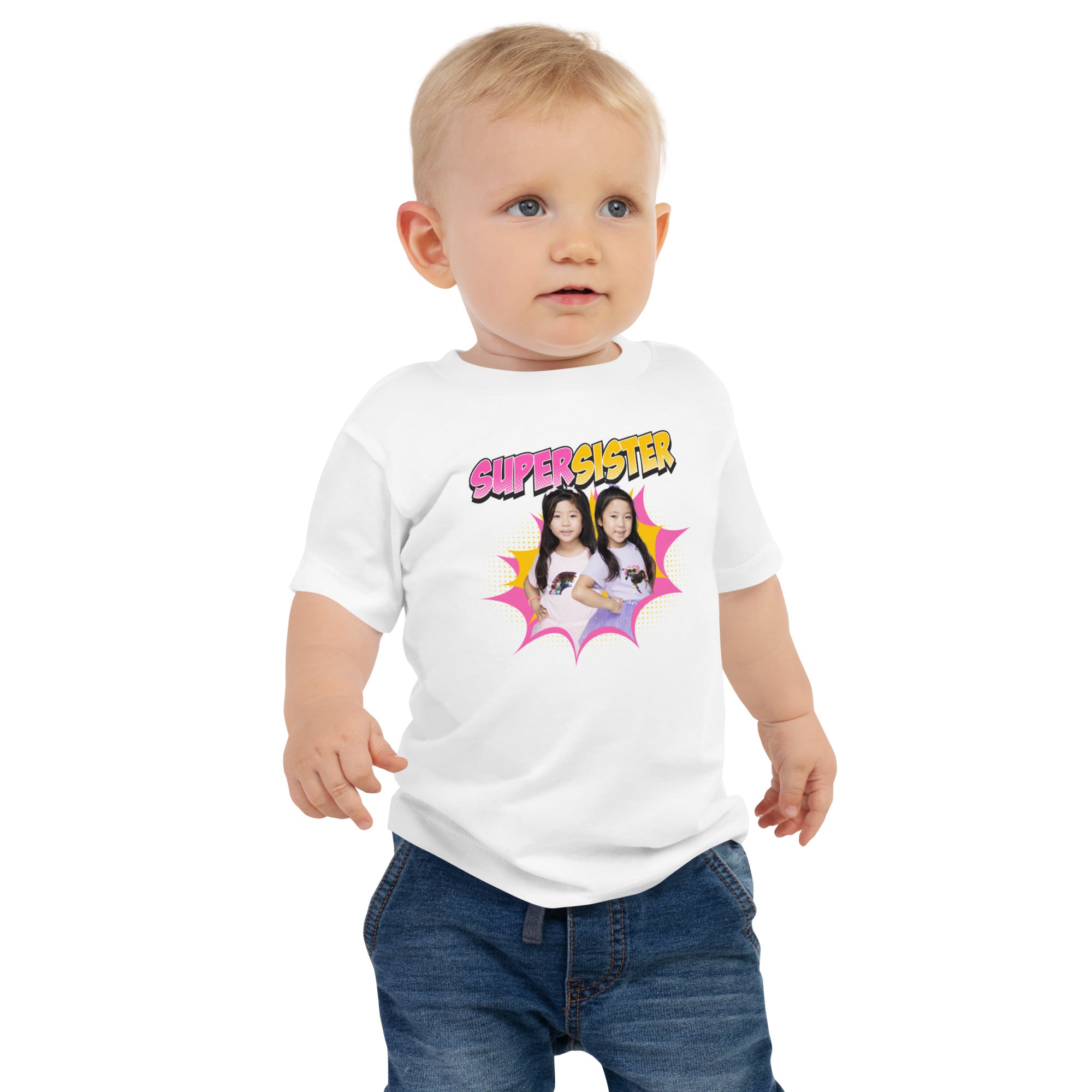 Ryan's World the Movie Super Sister Baby Jersey Short Sleeve Tee