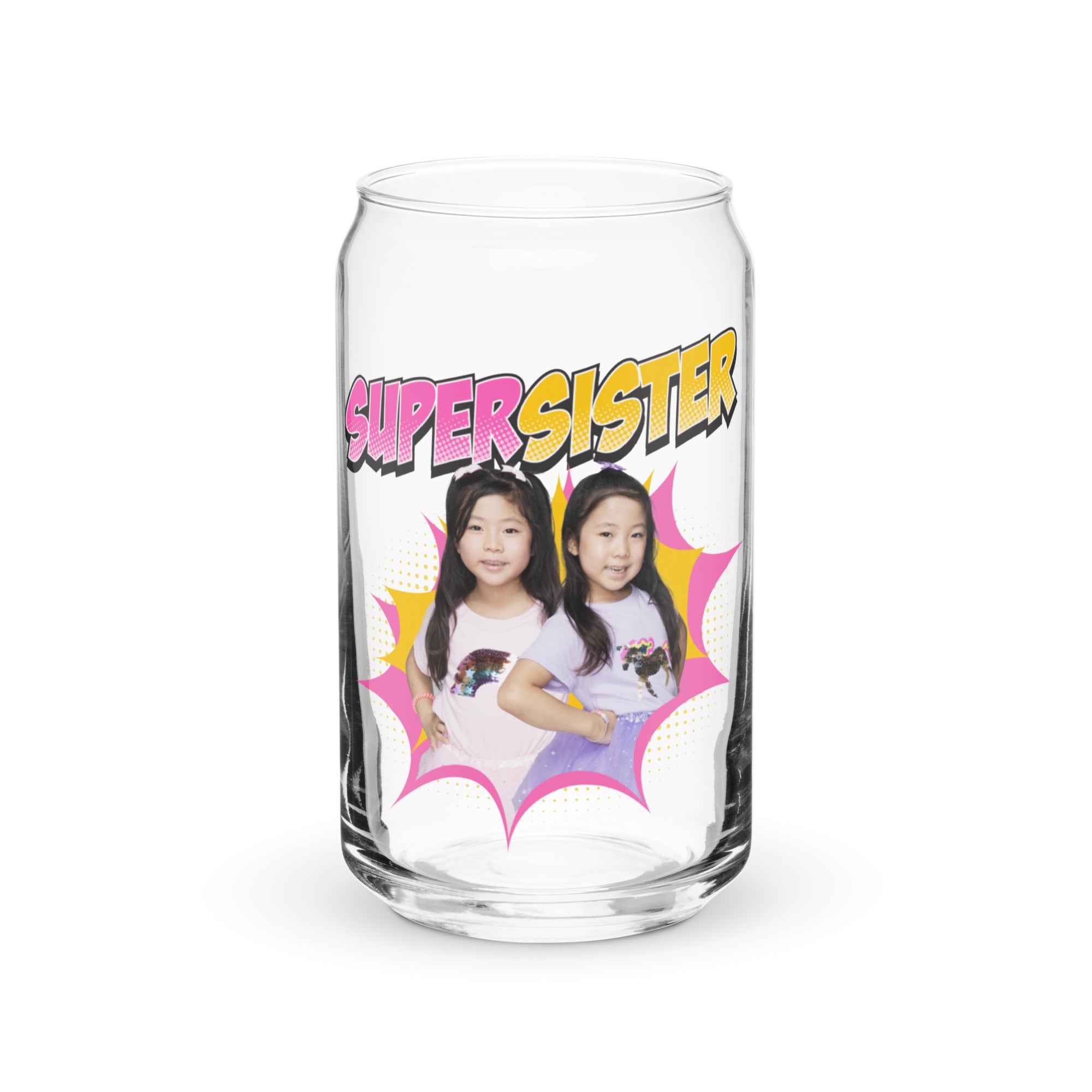 Ryan's World the Movie Super Sister Can-shaped glass