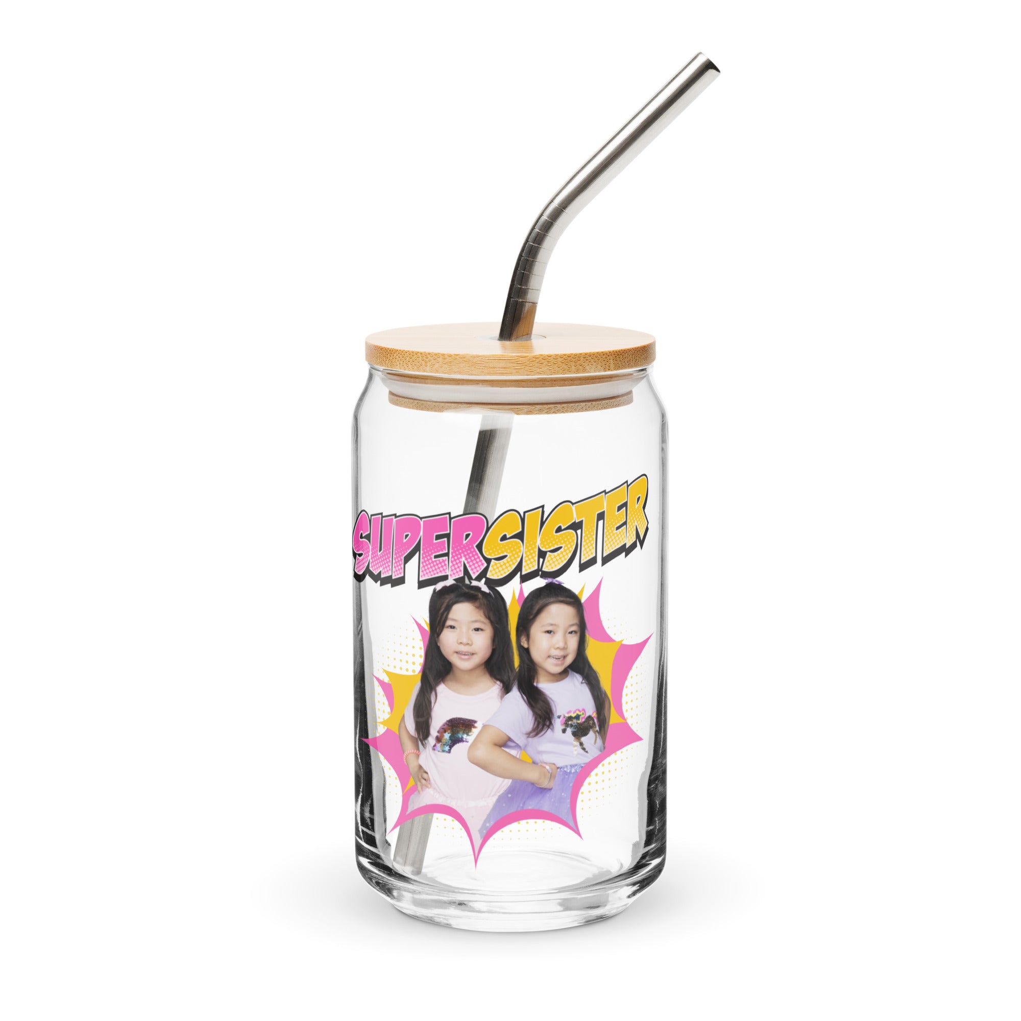 Ryan's World the Movie Super Sister Can-shaped glass