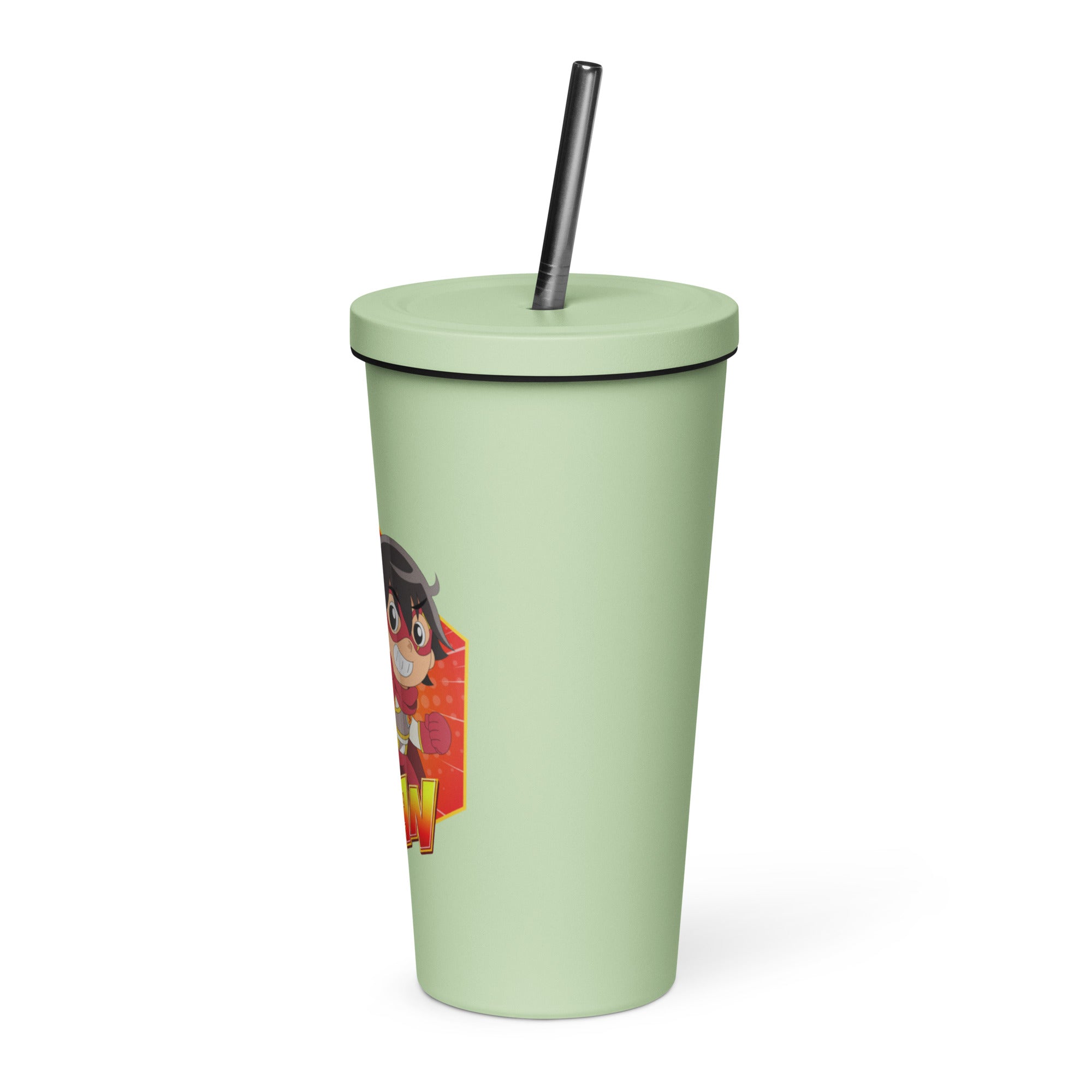 Ryan's World the Movie Red Titan Insulated tumbler with a straw