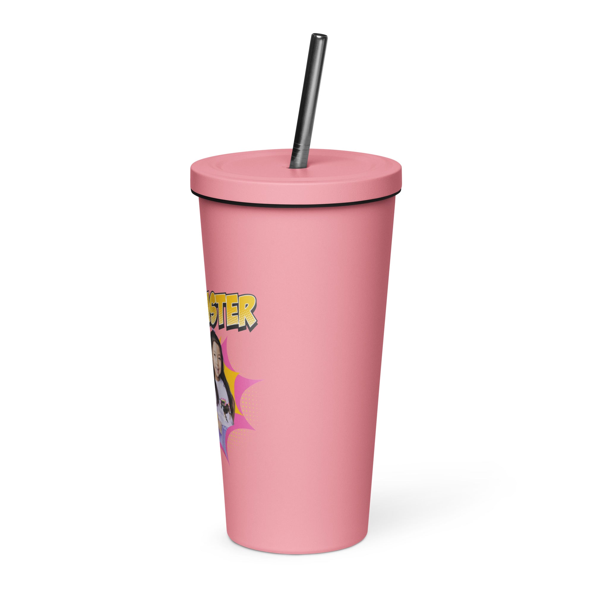 Ryan's World the Movie Super Sister Insulated tumbler with a straw