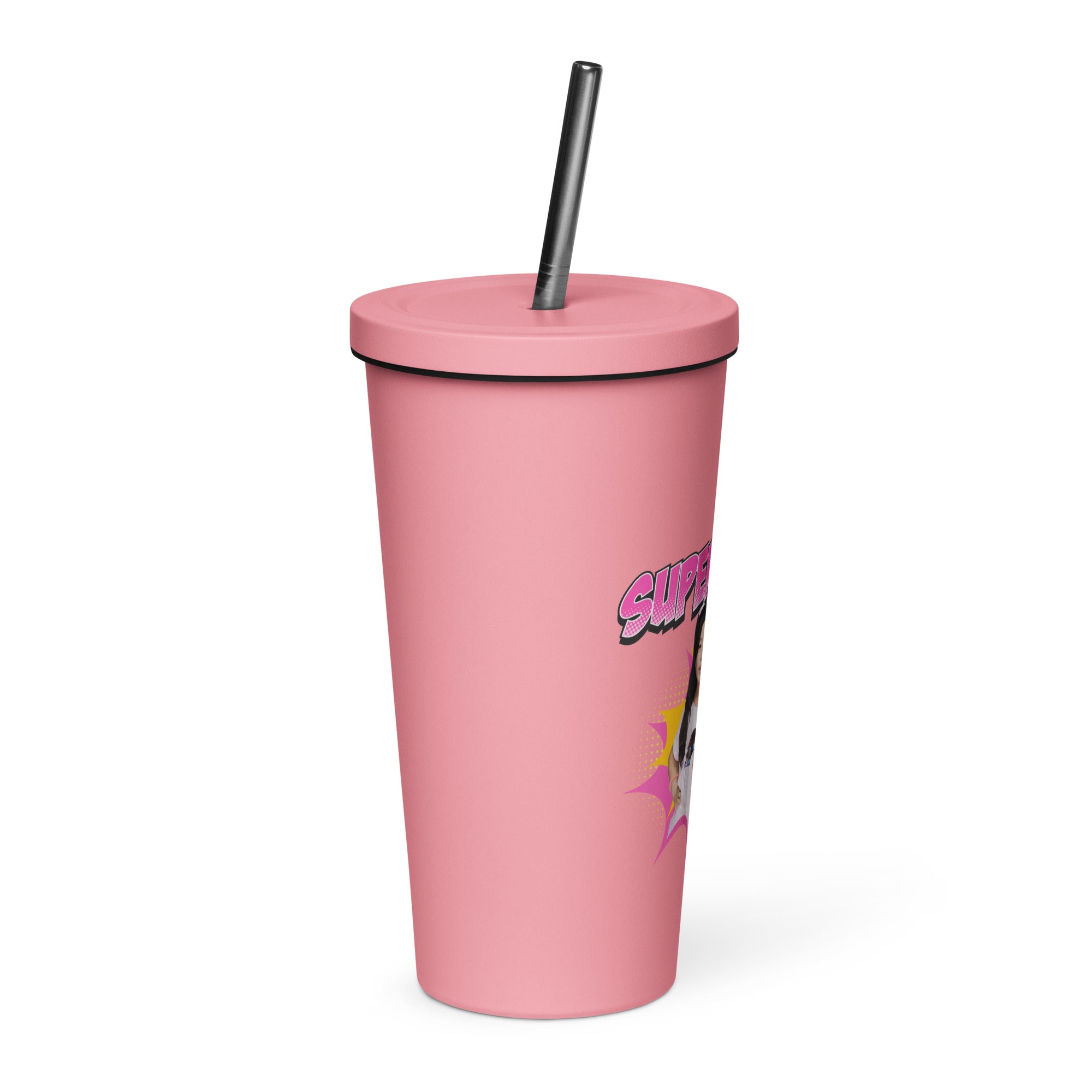 Ryan's World the Movie Super Sister Insulated tumbler with a straw