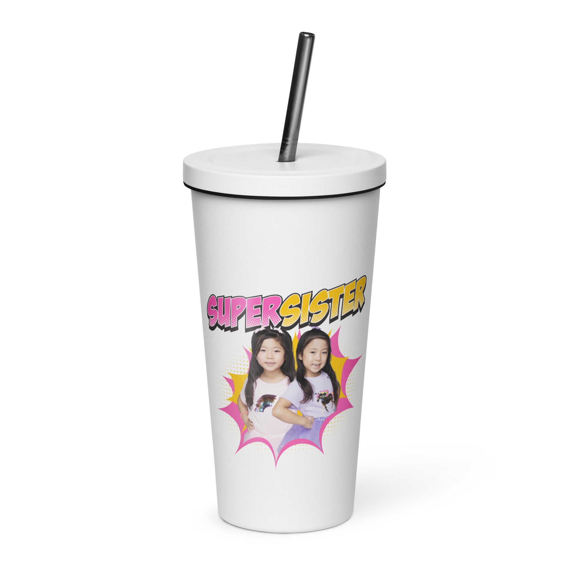 Ryan's World the Movie Super Sister Insulated tumbler with a straw