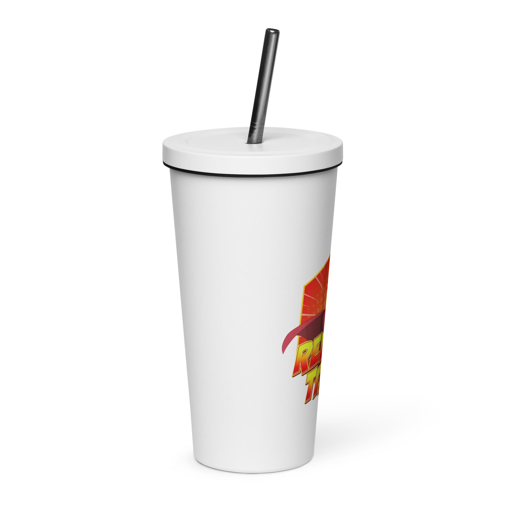 Ryan's World the Movie Red Titan Insulated tumbler with a straw