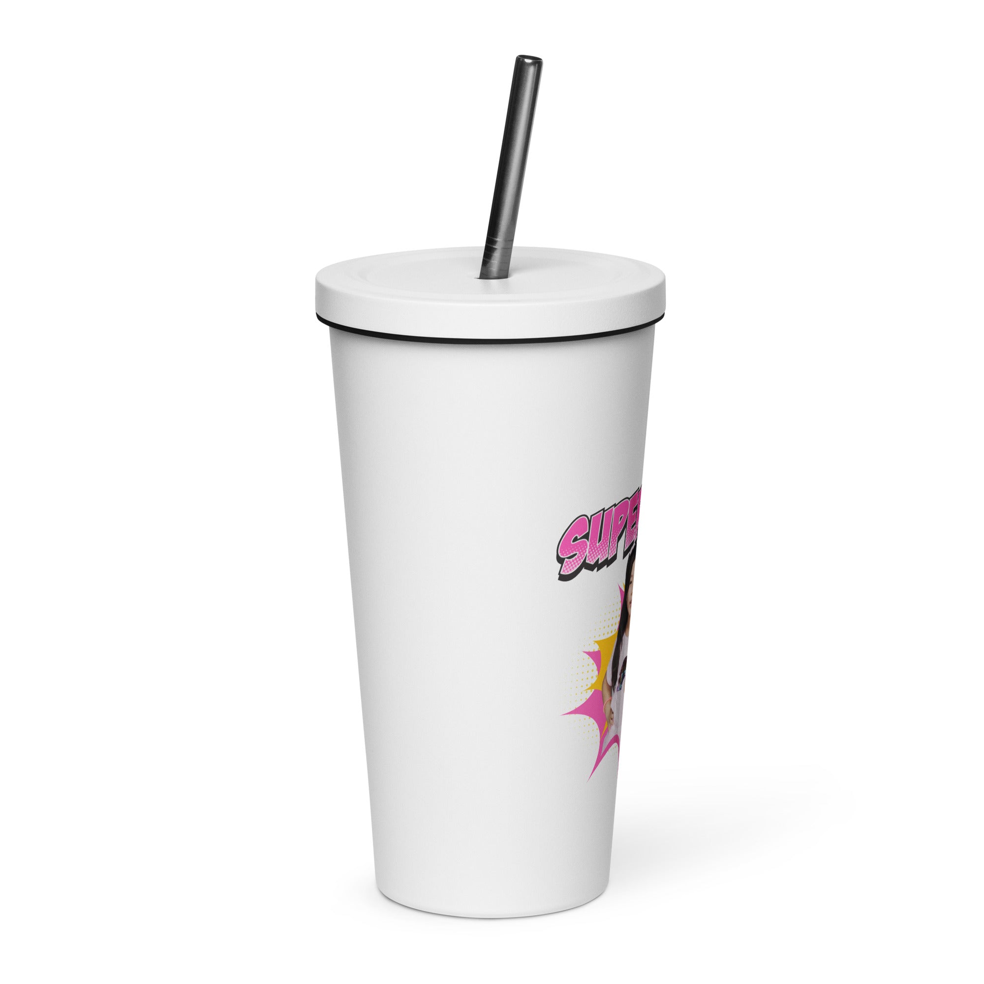 Ryan's World the Movie Super Sister Insulated tumbler with a straw