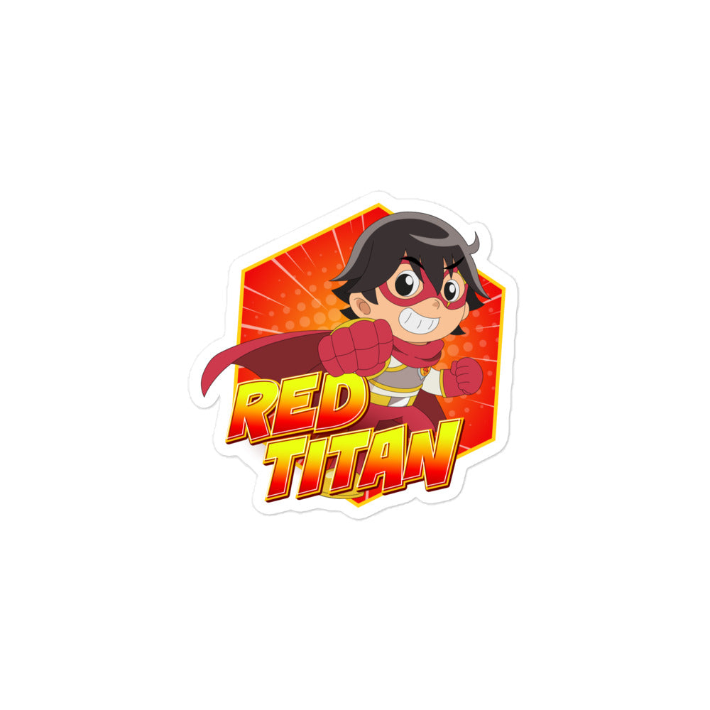 Ryan's World the Movie Red Titan Bubble-free stickers