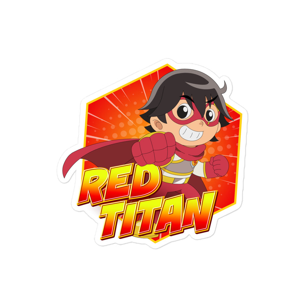 Ryan's World the Movie Red Titan Bubble-free stickers