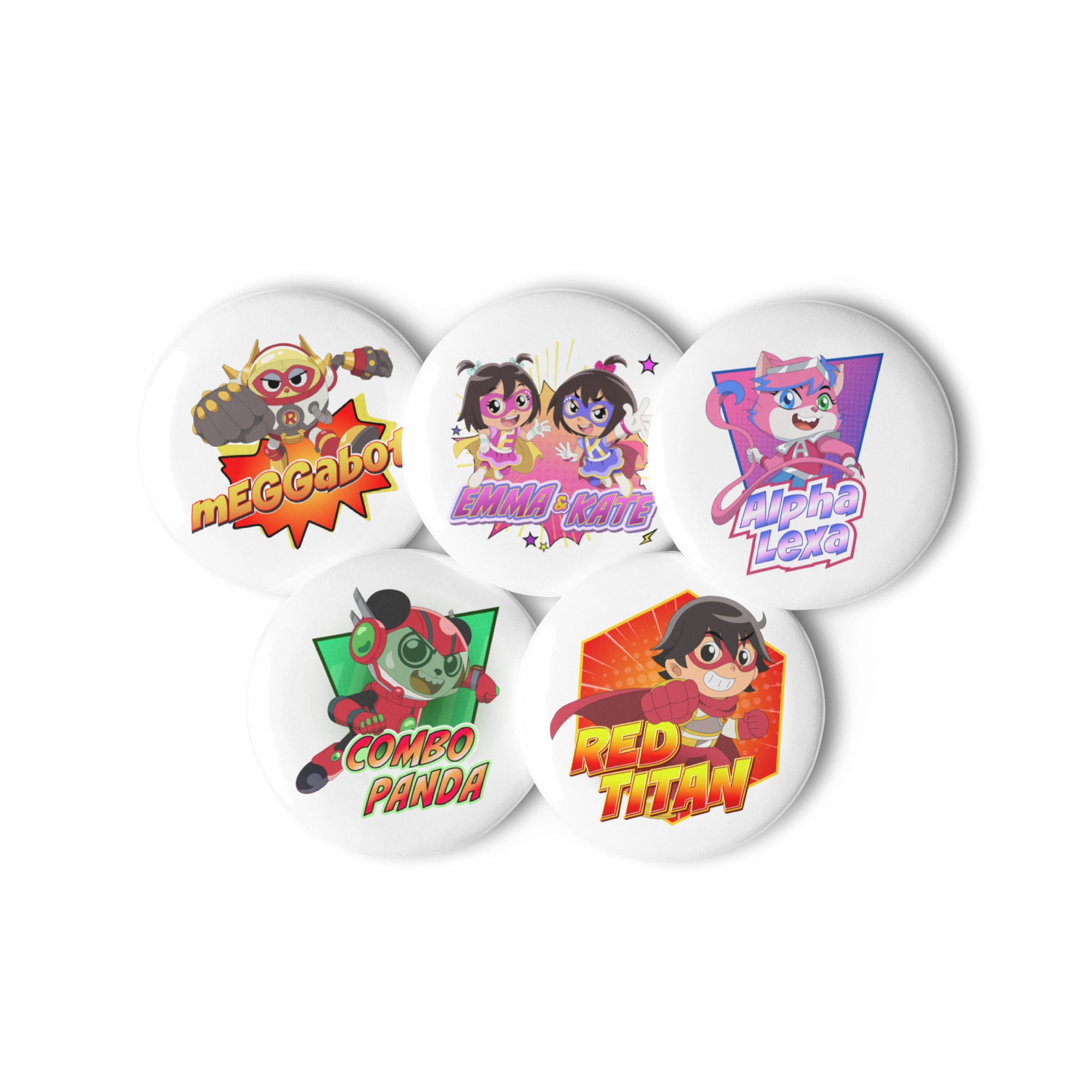 Ryan's World the Movie Set of pin buttons