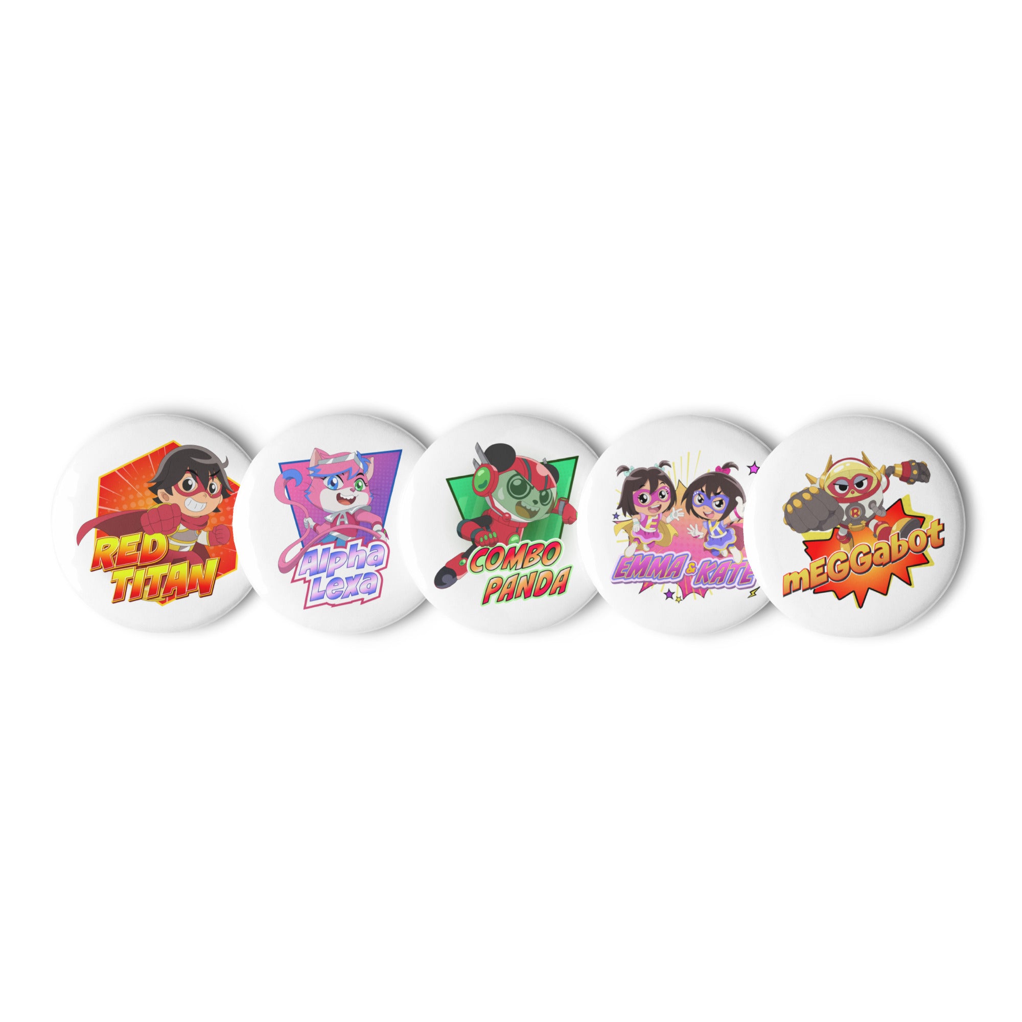 Ryan's World the Movie Set of pin buttons