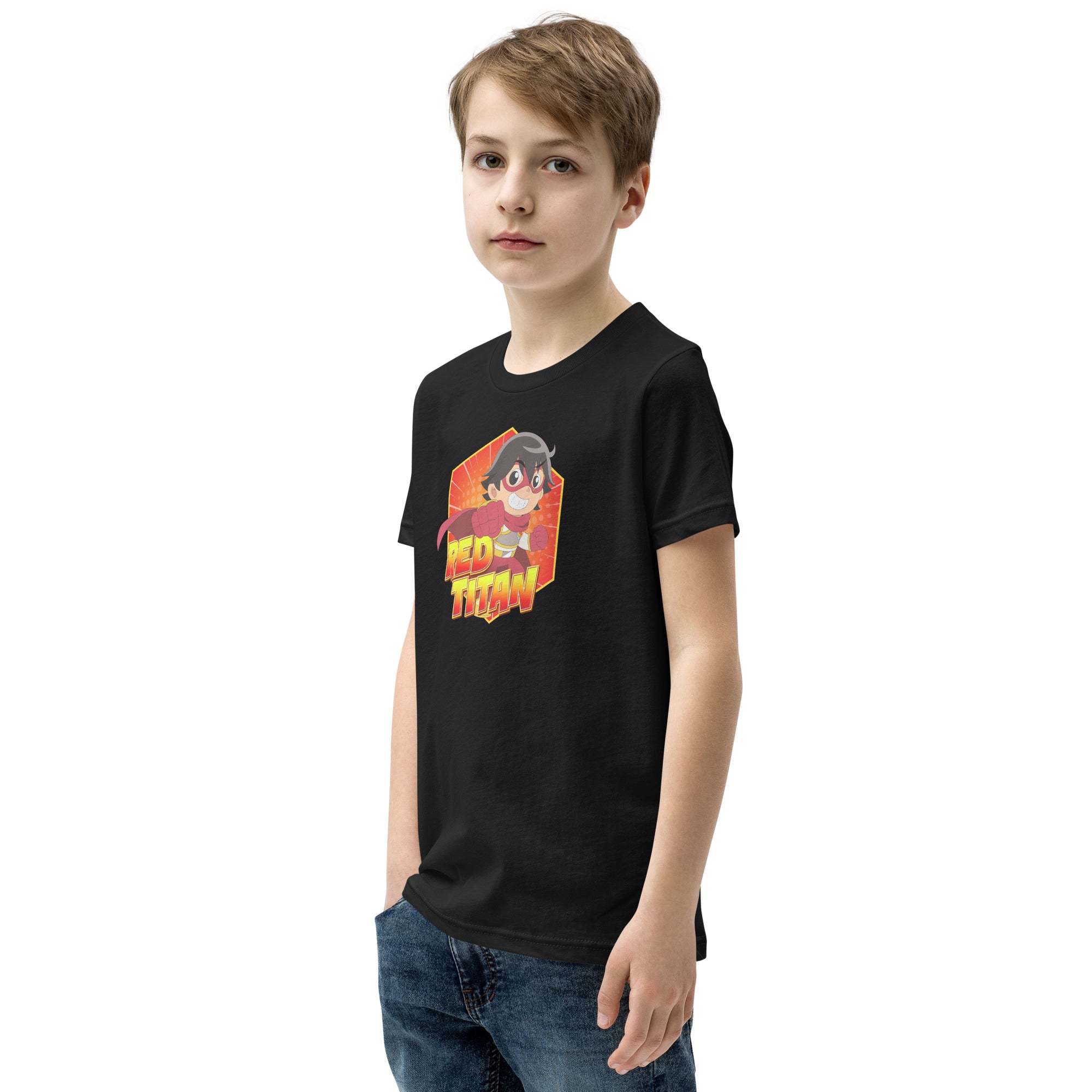 Ryan's World the Movie Red Titan Youth Short Sleeve T-Shirt