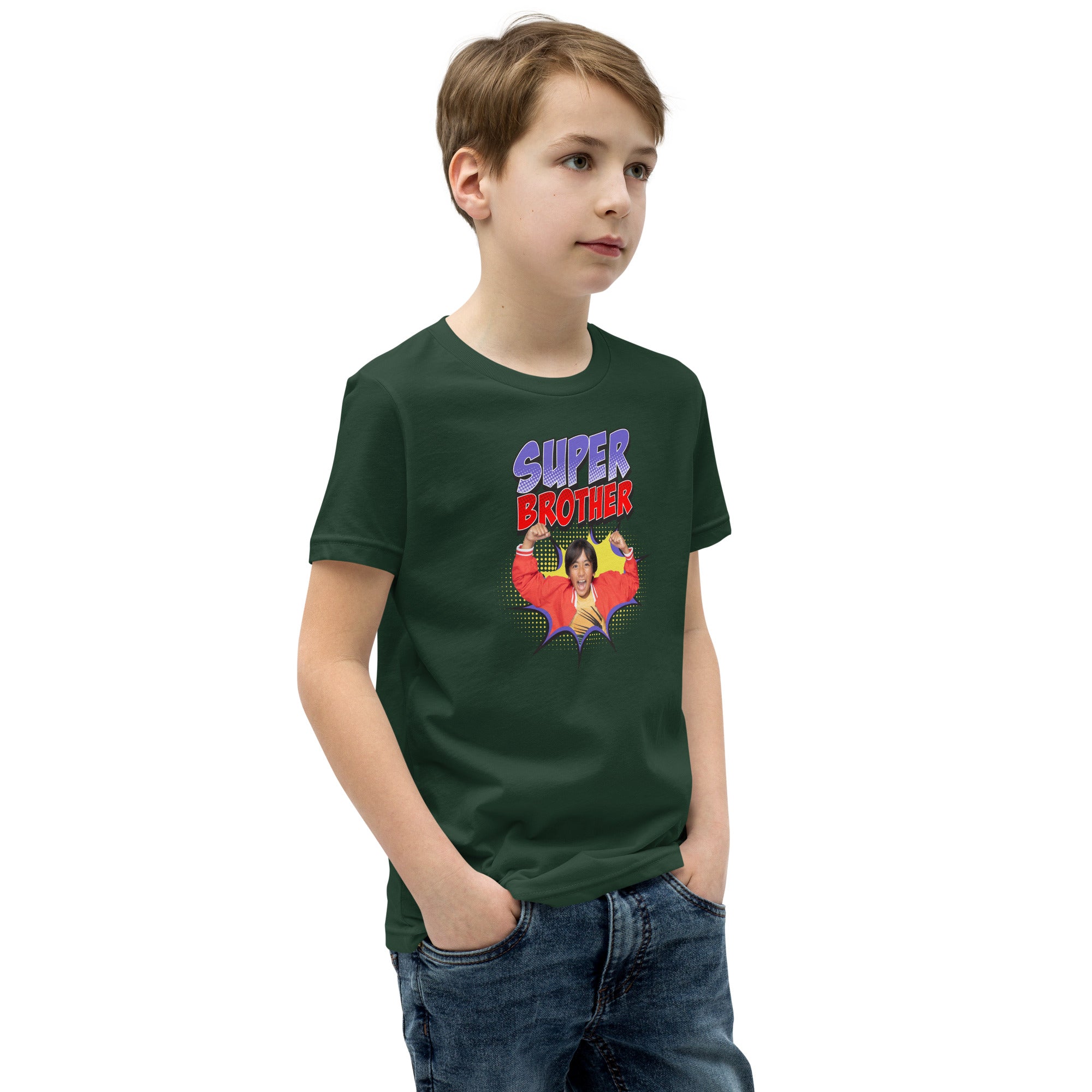 Ryan's World the Movie Super Brother Youth Short Sleeve T-Shirt