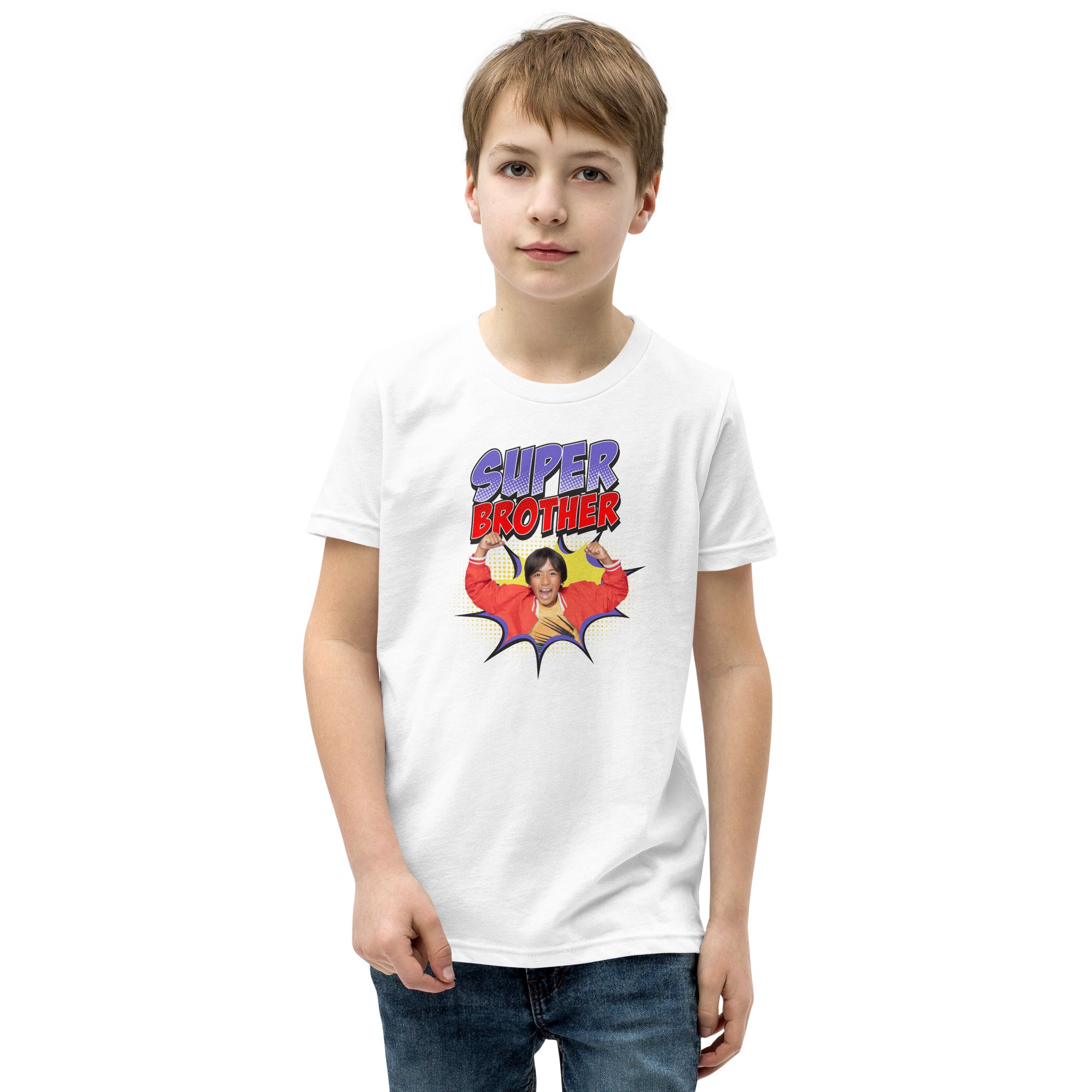 Ryan's World the Movie Super Brother Youth Short Sleeve T-Shirt