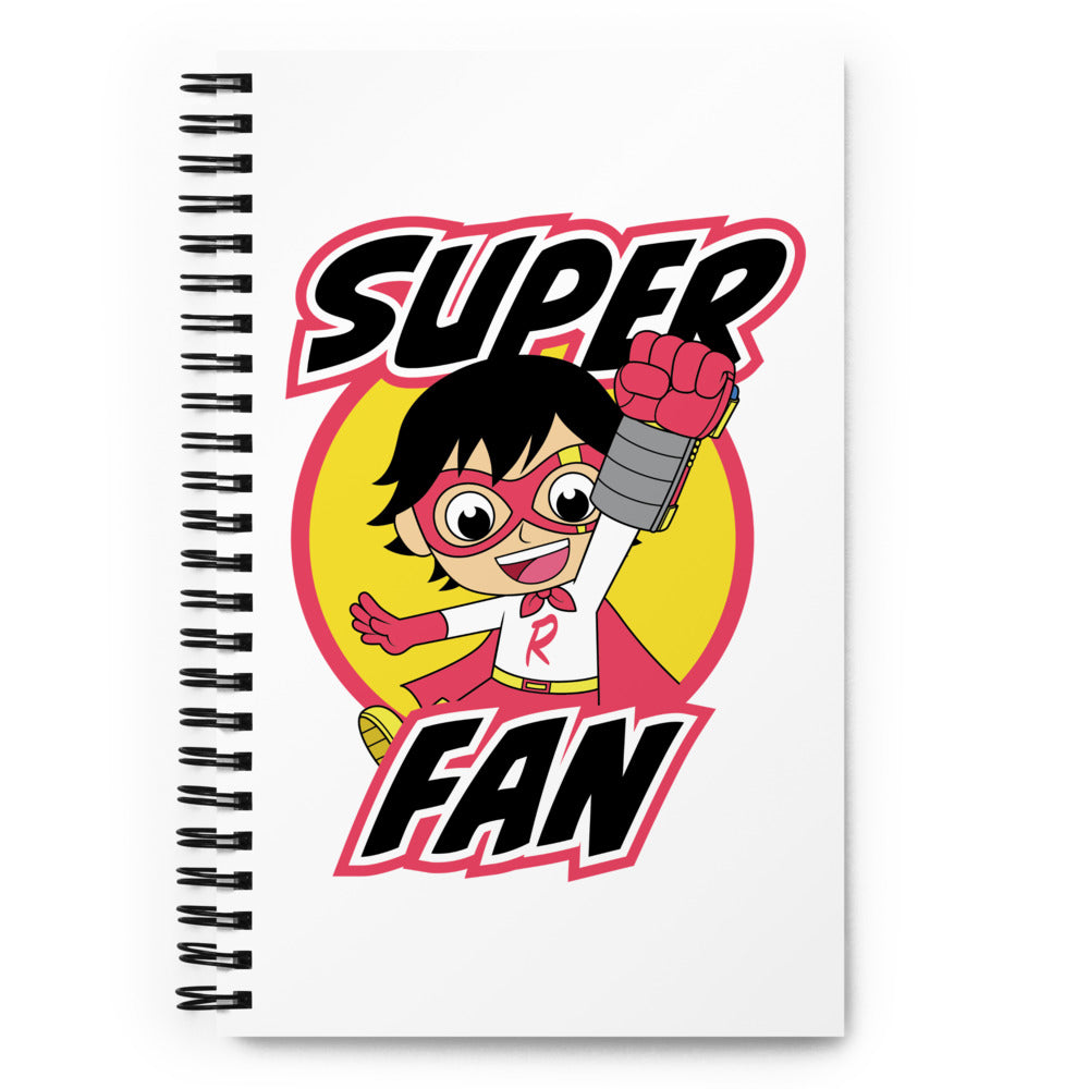 Red Titan Super Fan Spiral Notebook