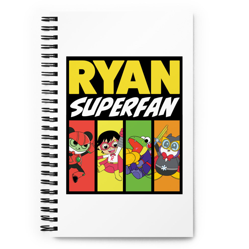 Super Fan Character Spiral notebook