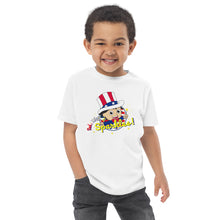 Load image into Gallery viewer, White Ryan&#39;s World Toddler Red White &amp; Sparkles T-shirt
