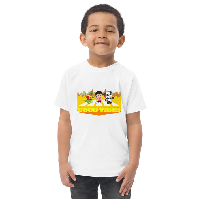 White Ryan's World Toddler Good Vibes T-shirt