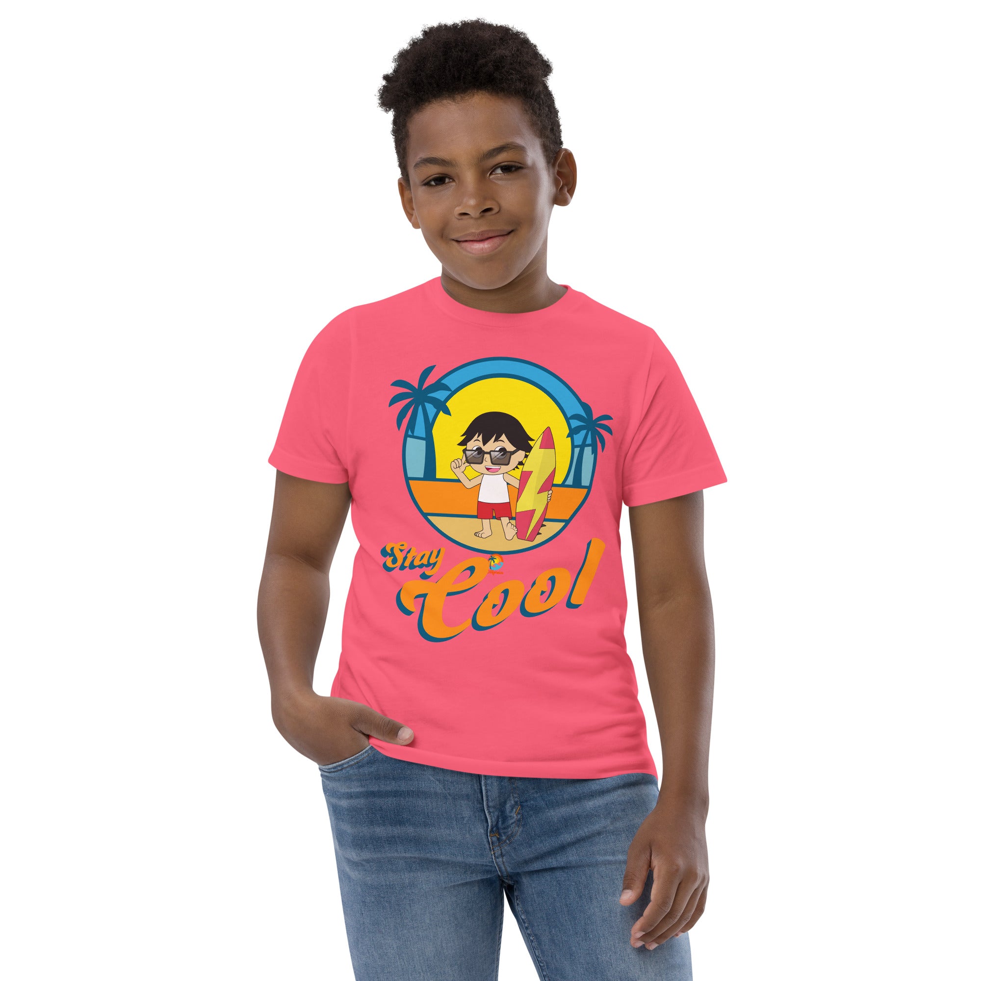 Hot Pink Ryan's World Youth Stay Cool T-shirt