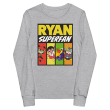 Load image into Gallery viewer, Super Fan Character Youth Long Sleeve Tee
