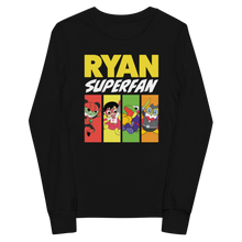 Load image into Gallery viewer, Super Fan Character Youth Long Sleeve Tee
