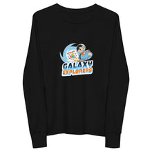 Load image into Gallery viewer, Black Galaxy Explorers Youth Long Sleeve Tee
