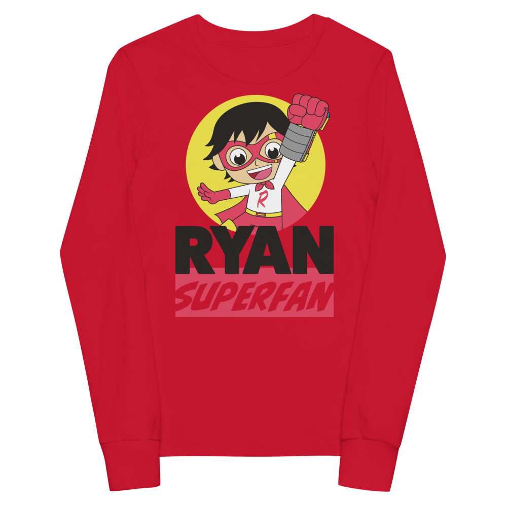 Ryan Super Fan Youth Long Sleeve Tee